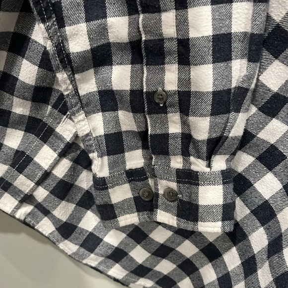 [2XL]  Jack&Jones Original Blue/Gray/White Plaid Flannel Shirt - Picture 4 of 5